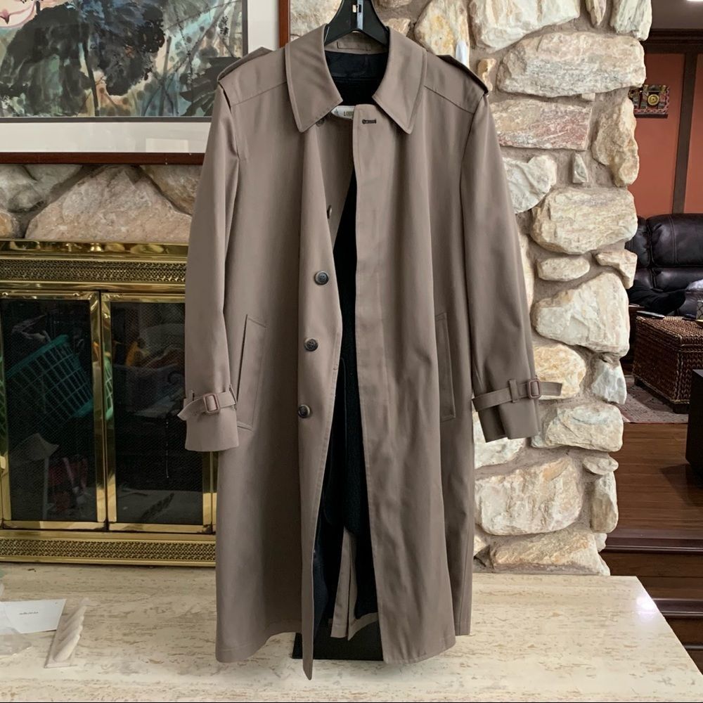 London fog lined trench coat
